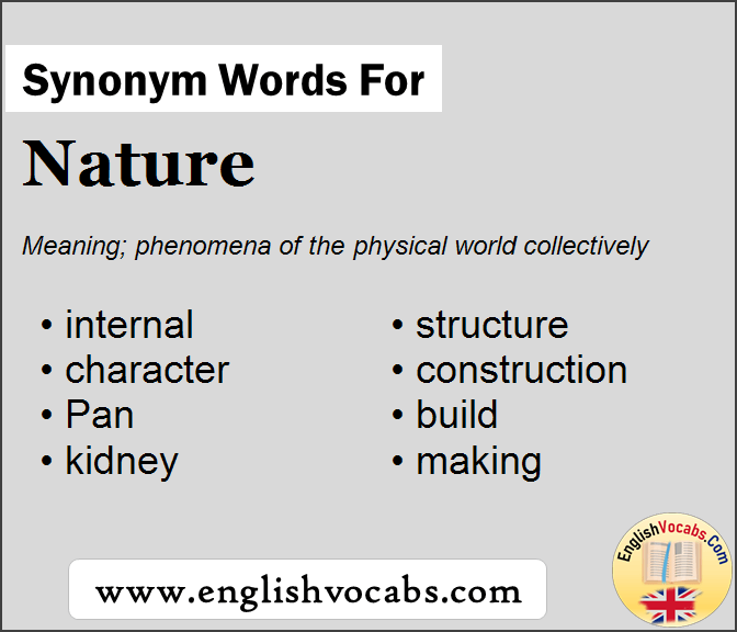 Synonym for Nature, what is synonym word Nature