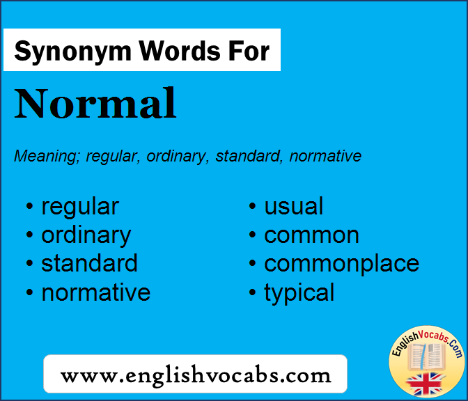 Synonym for Normal, what is synonym word Normal