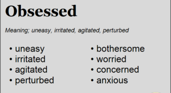 synonyms for obsessed