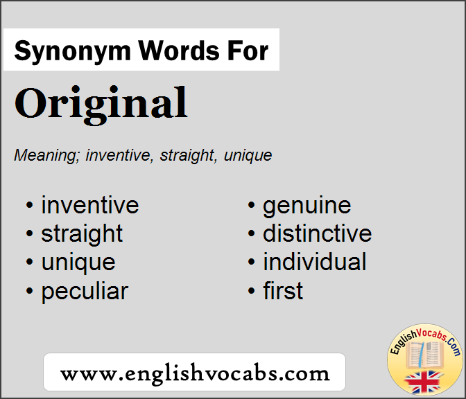Synonym for Original, what is synonym word Original