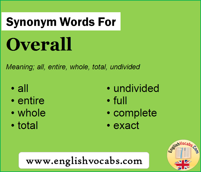 Synonym for Overall, what is synonym word Overall