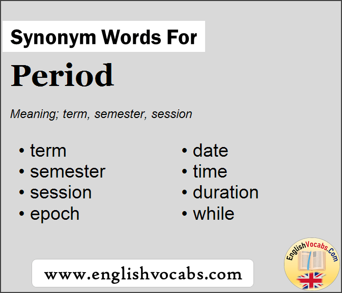 Synonym for Period, what is synonym word Period