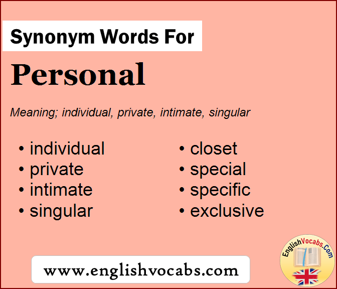 Synonym for Personal, what is synonym word Personal