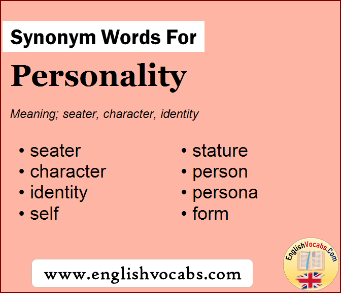 Synonym for Personality, what is synonym word Personality