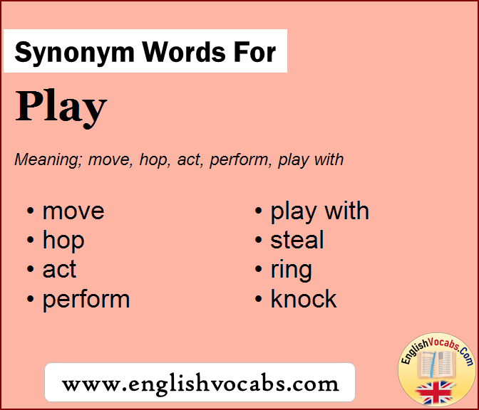 Synonym for Play, what is synonym word Play