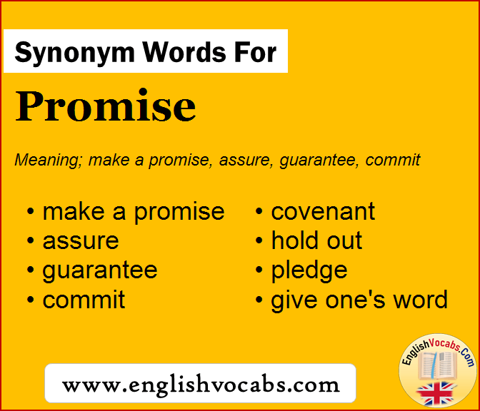 Synonym For Promise What Is Synonym Word Promise English Vocabs