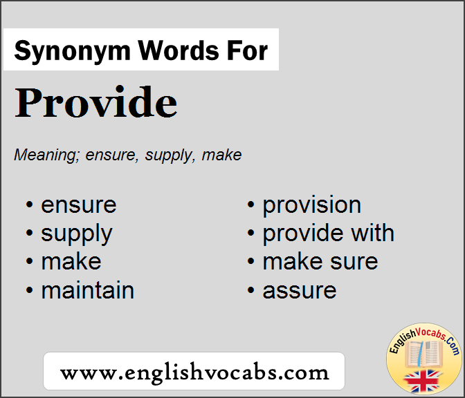 Synonym for Provide, what is synonym word Provide