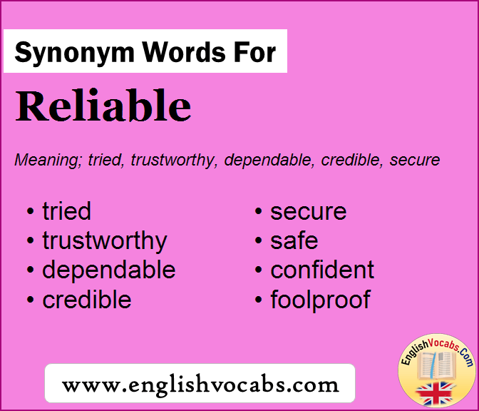 Synonym for Reliable, what is synonym word Reliable