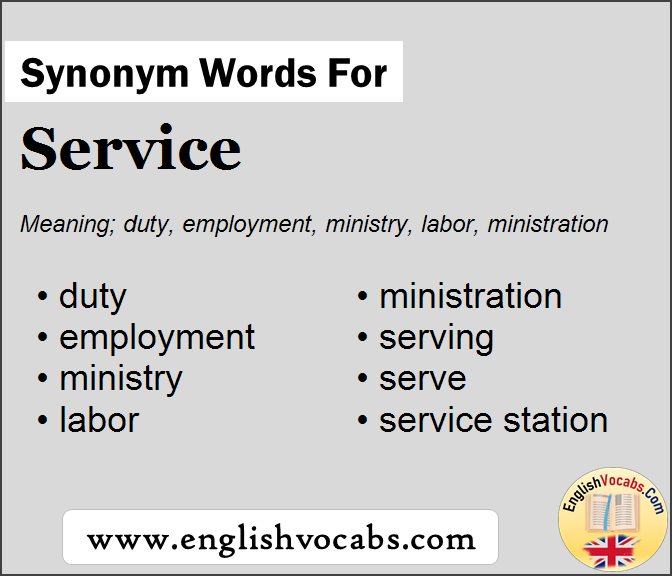 Synonym for Service, what is synonym word Service