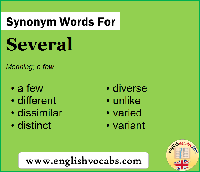 Synonym for Several, what is synonym word Several