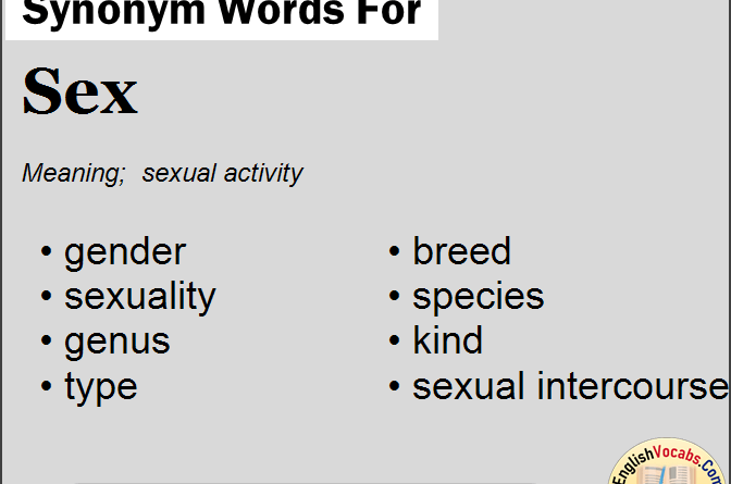 Sex Synonym