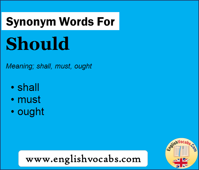 Synonym for Should, what is synonym word Should