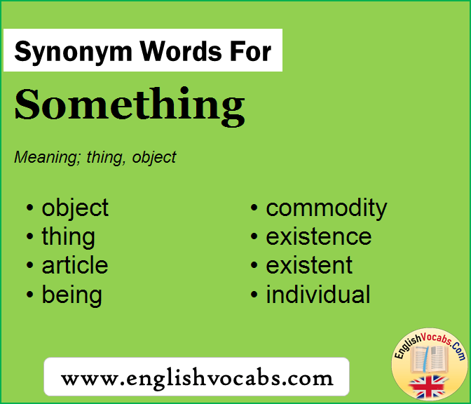 Synonym for Something, what is synonym word Something