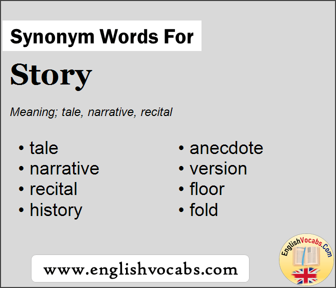 Synonym For Story What Is Synonym Word Story English Vocabs