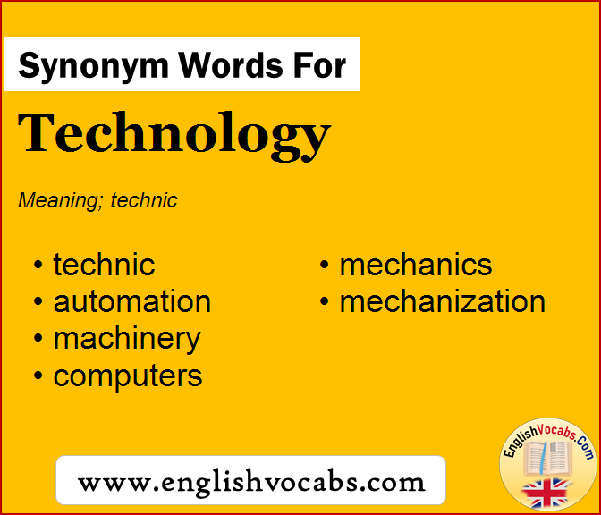 Synonym for Technology, what is synonym word Technology