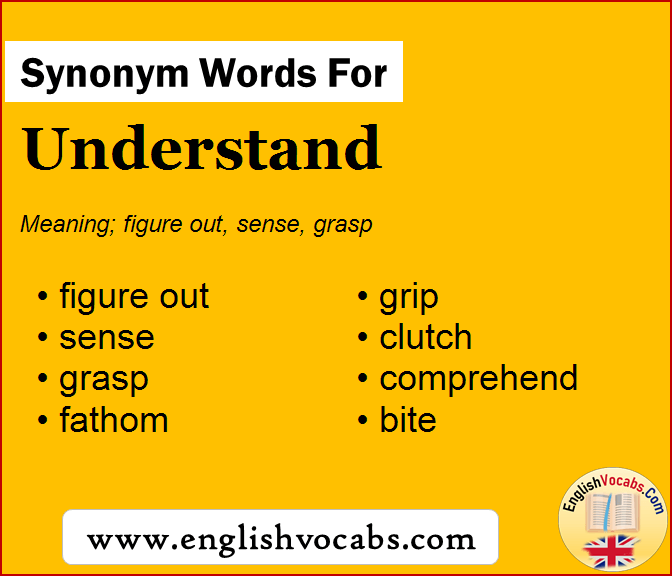 Synonym for Understand, what is synonym word Understand