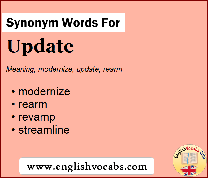 Synonym for Update, what is synonym word Update