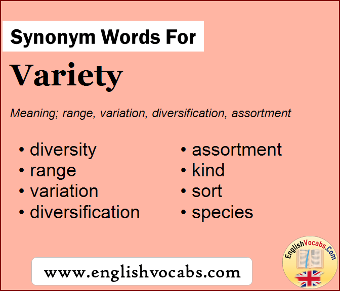 Synonym for Variety, what is synonym word Variety