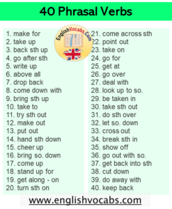 Phrasal Verbs Archives - English Vocabs