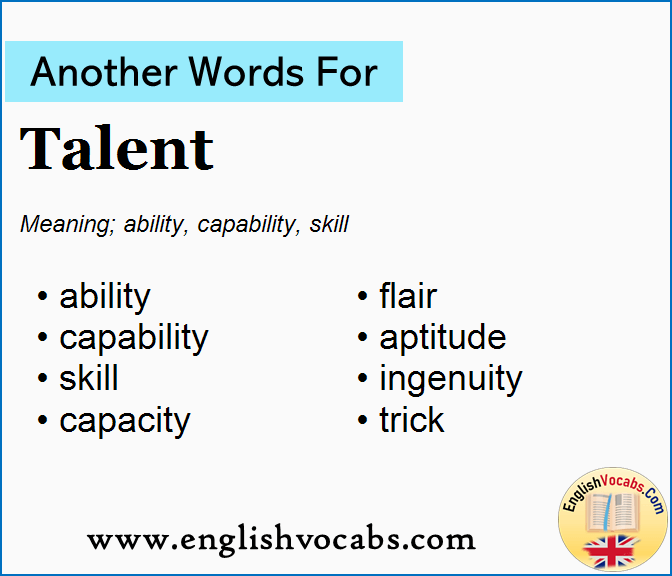Another word for Talent, What is another word Talent