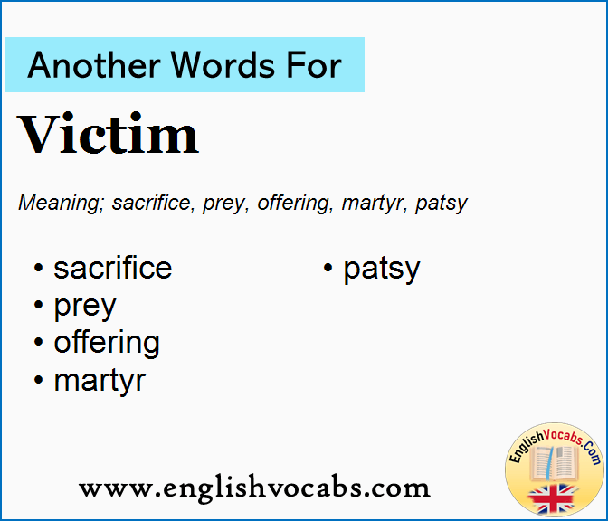 Another Word For Victim What Is Another Word Victim English Vocabs