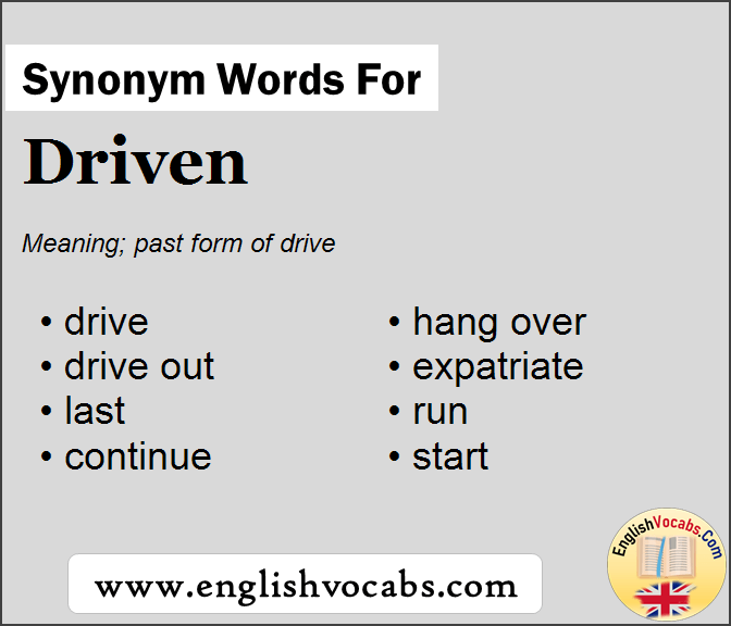Synonym for Driven, what is synonym word Driven