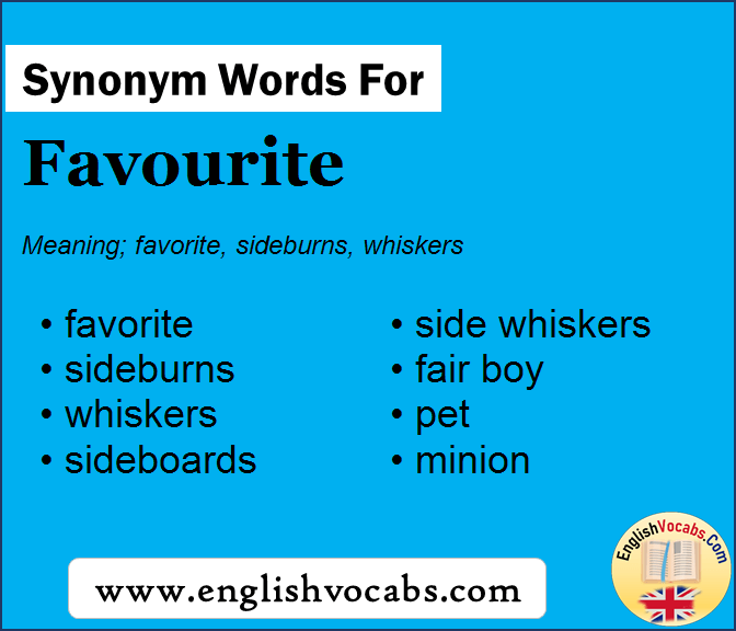 Synonym For Favourite What Is Synonym Word Favourite English Vocabs