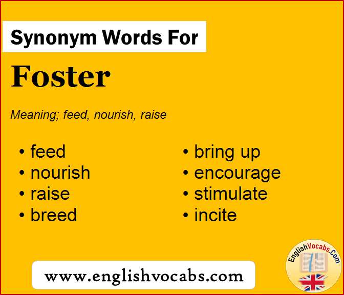 Synonym for Foster, what is synonym word Foster