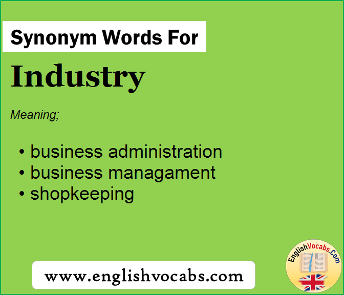 Synonym for Industry, what is synonym word Industry