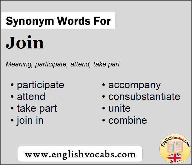 Synonym for Join, what is synonym word Join
