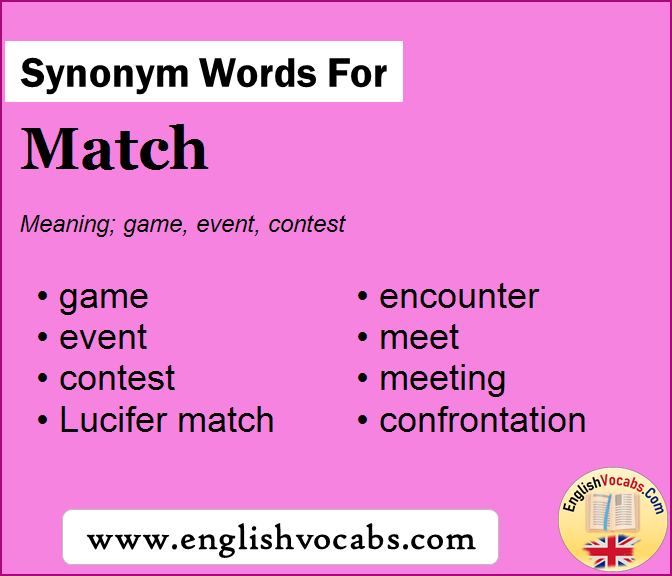 Synonym for Match, what is synonym word Match
