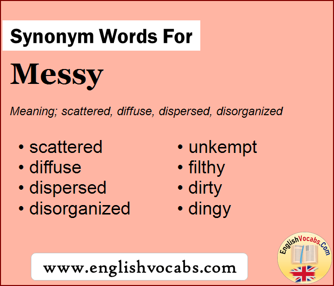 Synonym for Messy, what is synonym word Messy