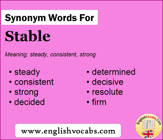 Synonym for Stable, what is synonym word Stable