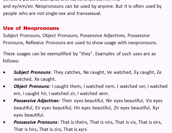 Neopronouns Archives - English Vocabs