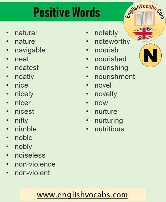 +25 Positive Words That Starts With N