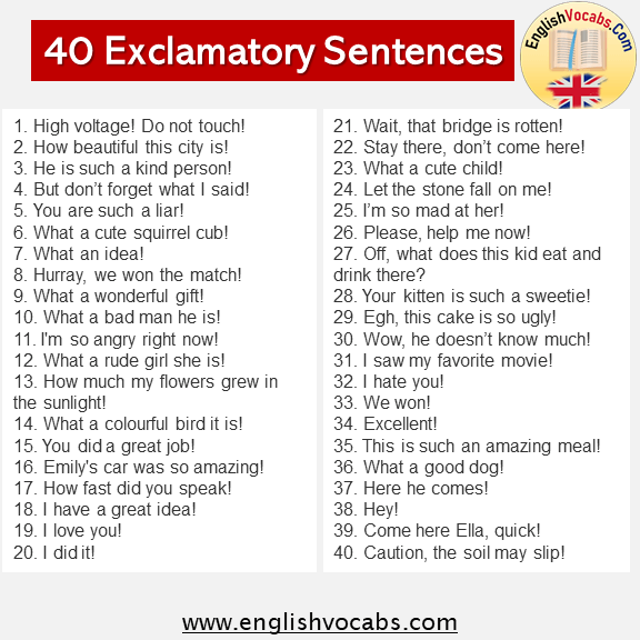 40 Negative Sentences Examples English Vocabs